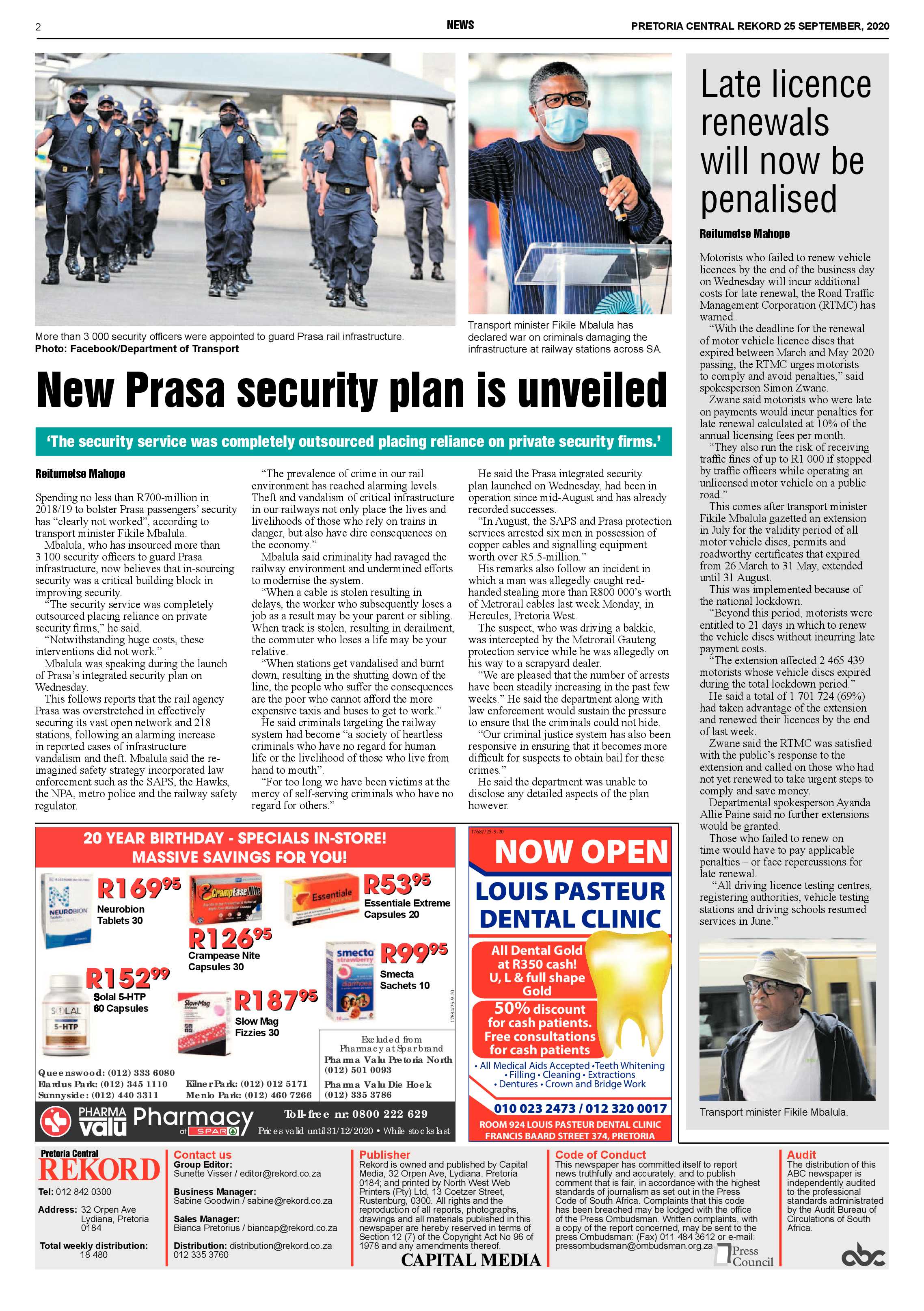 Rekord Central 25 September 2020 page 2