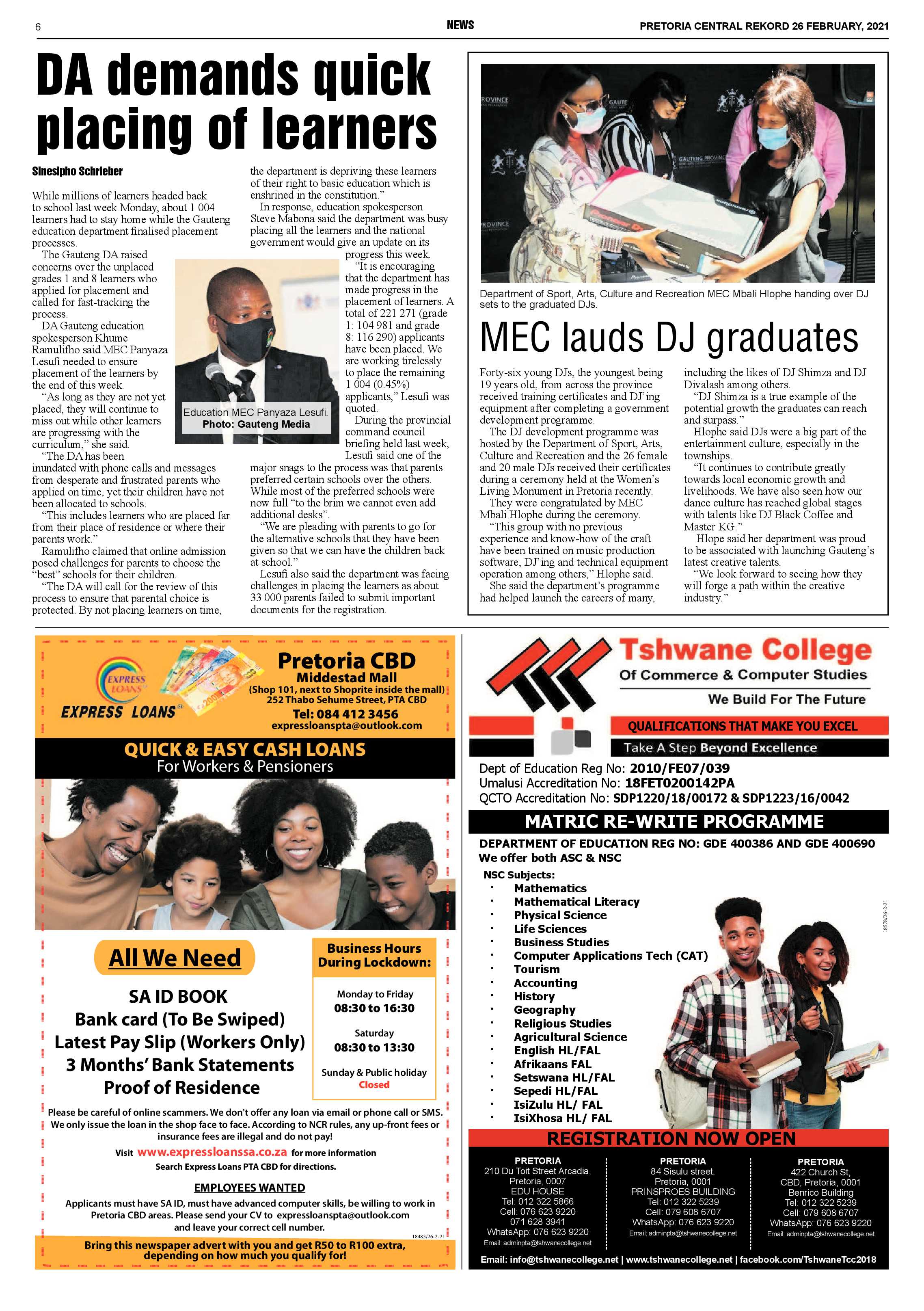 Rekord Central 26 February 2021 page 6