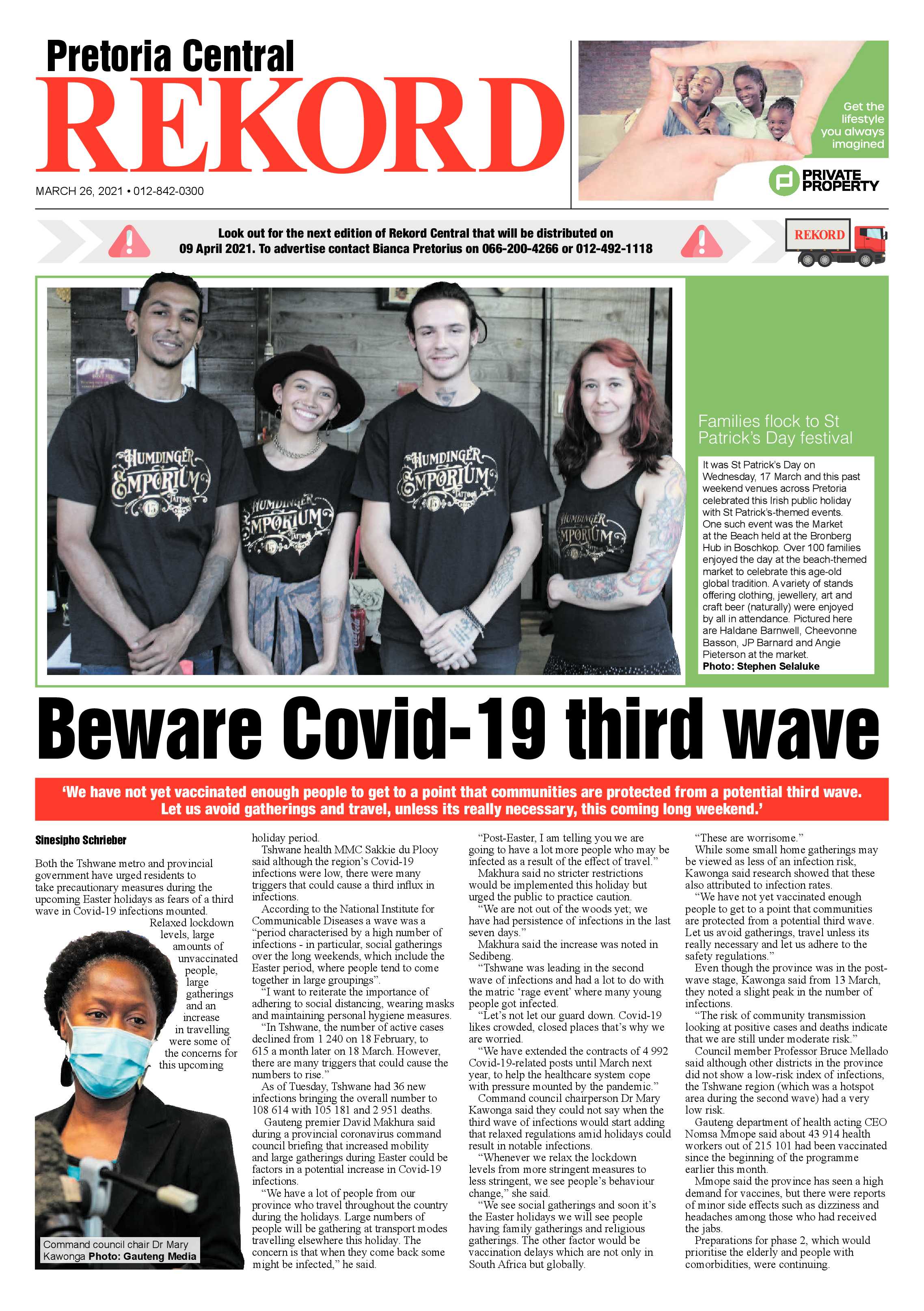 Rekord Central 26 March 2021 page 1