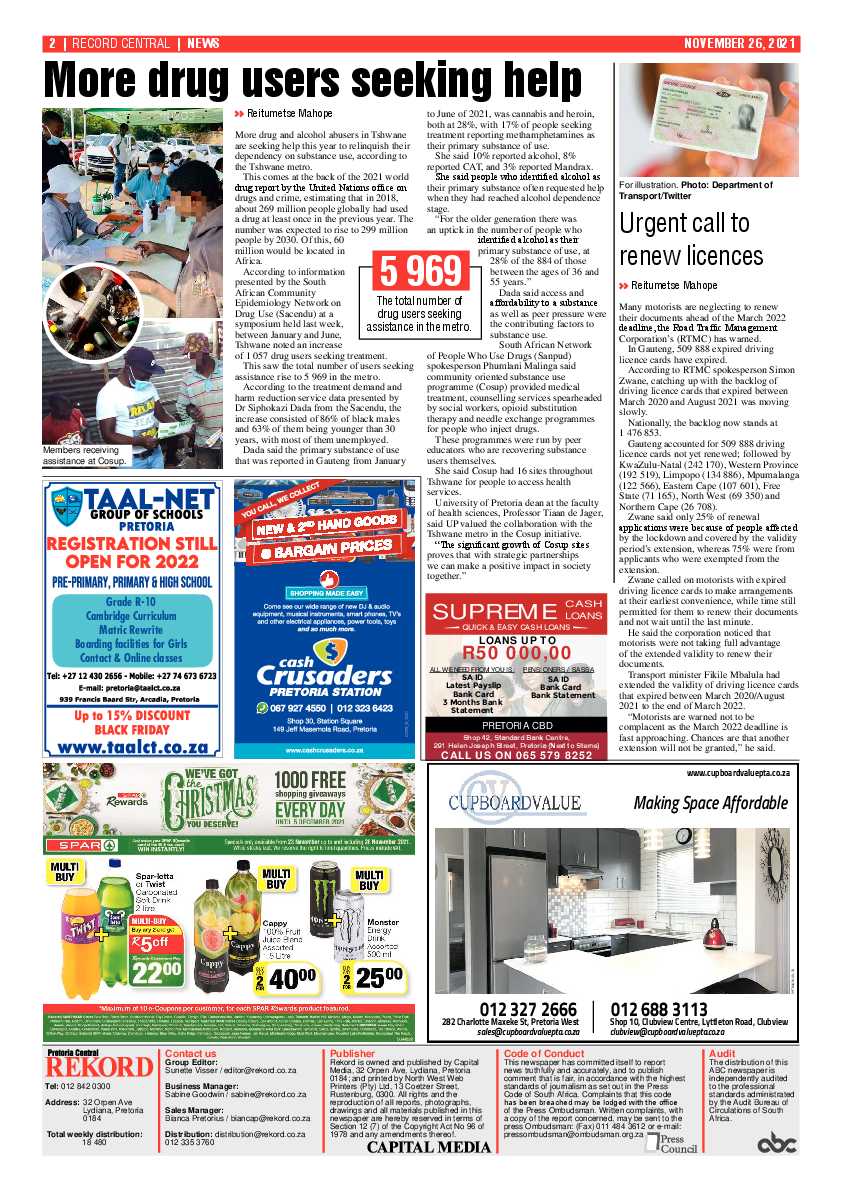 Rekord Central 26 November 2021 page 2