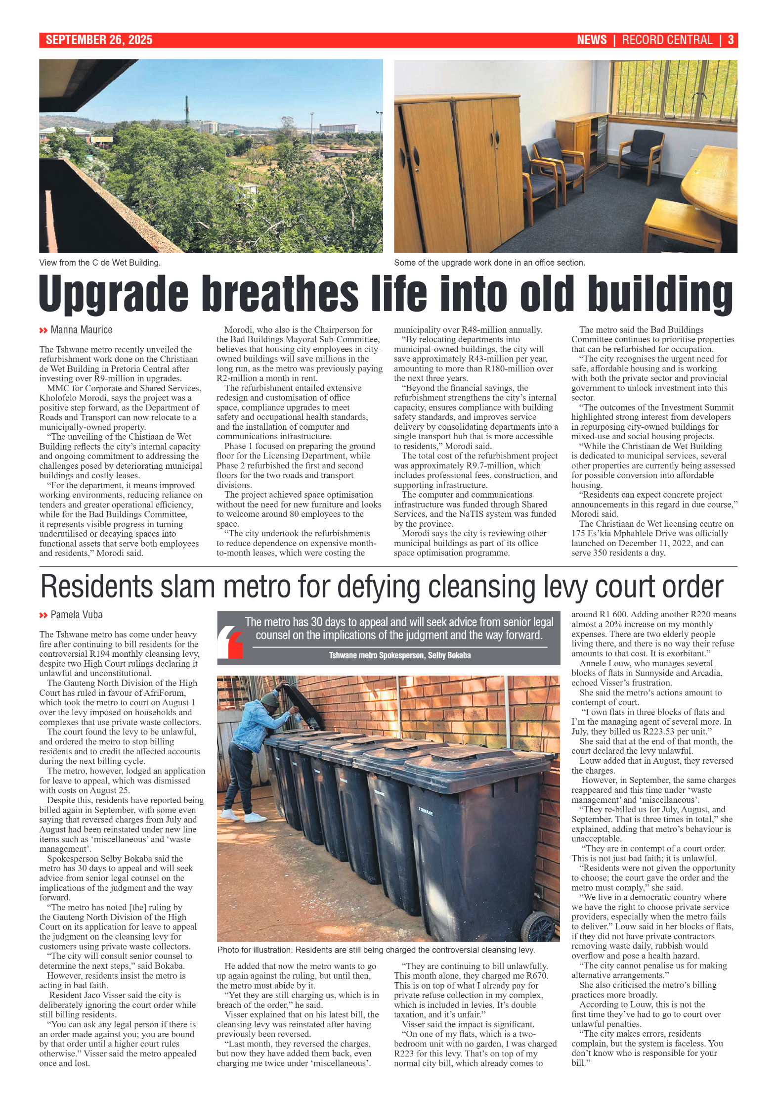 Rekord Central 26 September 2025 page 3