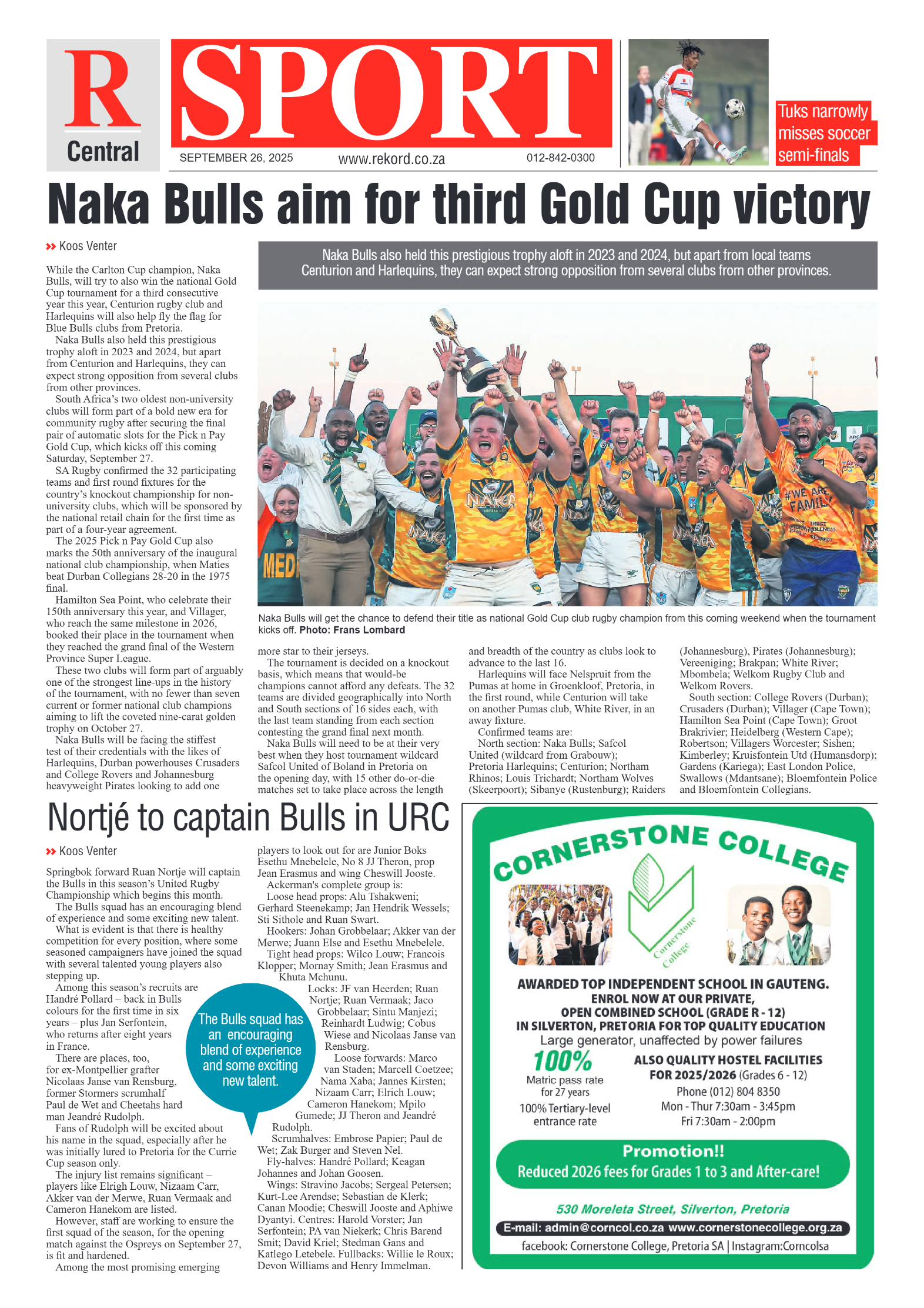 Rekord Central 26 September 2025 page 8