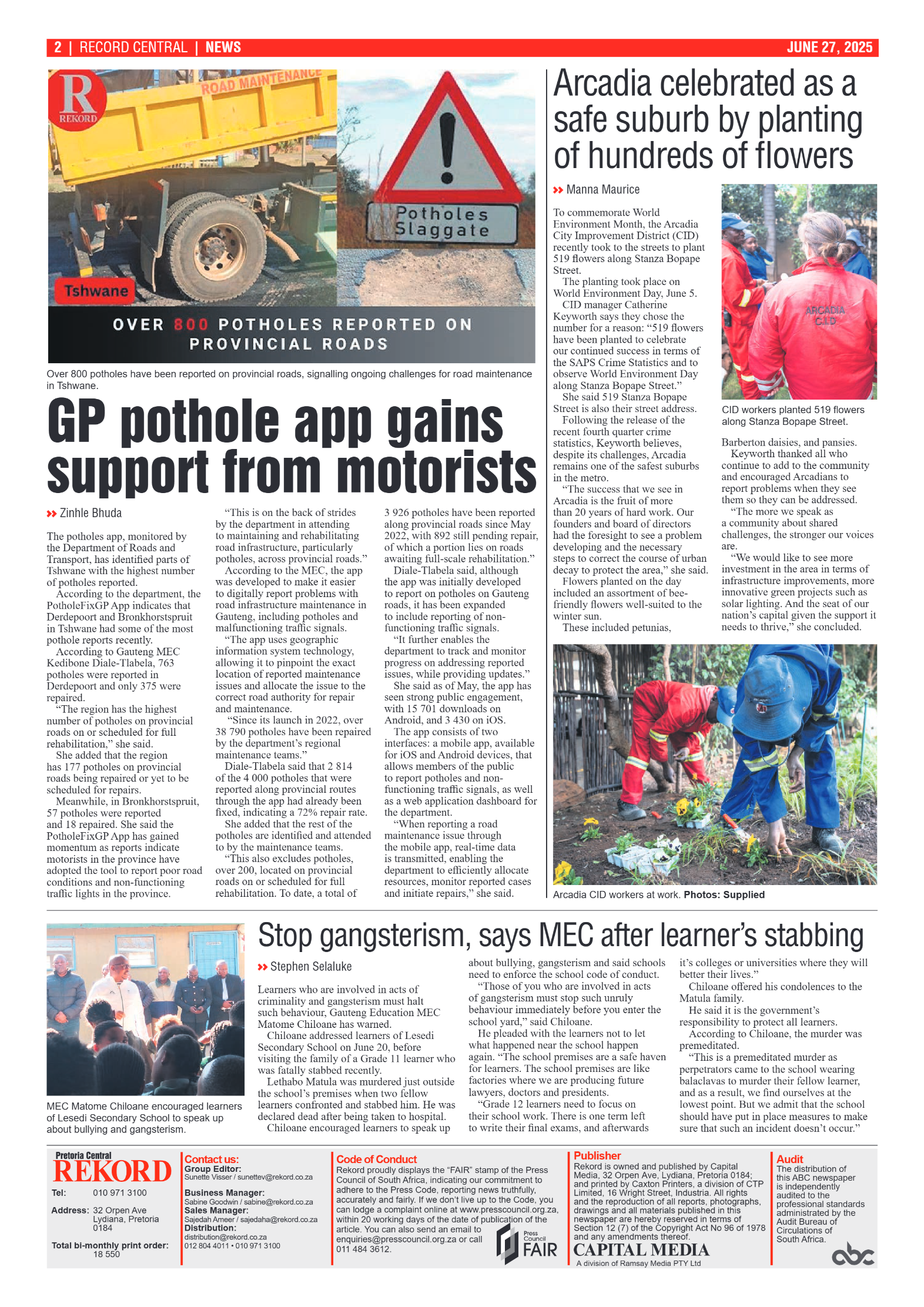 Rekord Central 27 June 2025 page 2