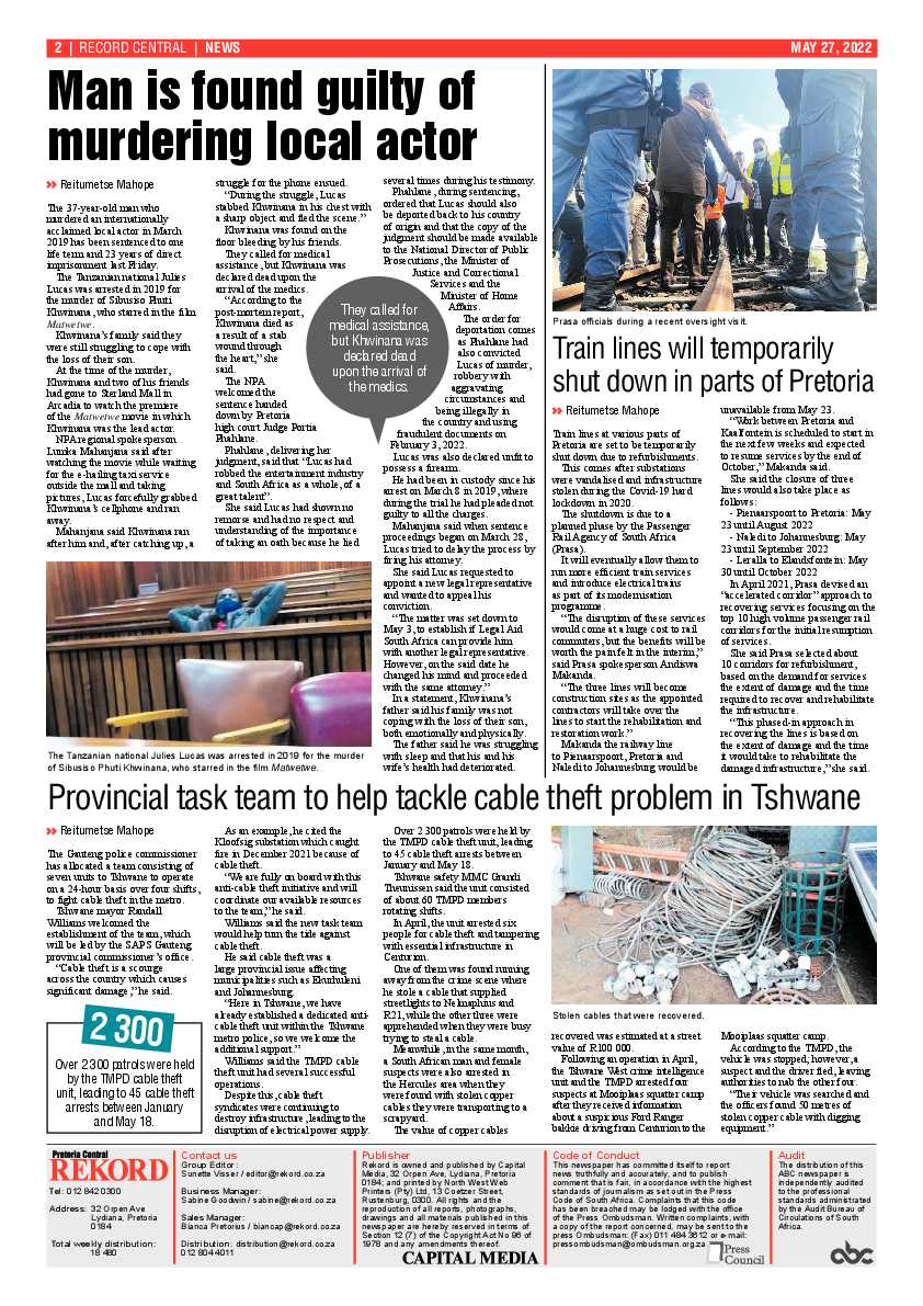 Rekord Central 27 May 2022 page 2