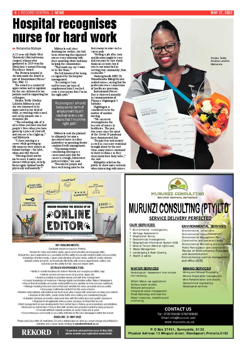 Rekord Central 27 May 2022 page 6
