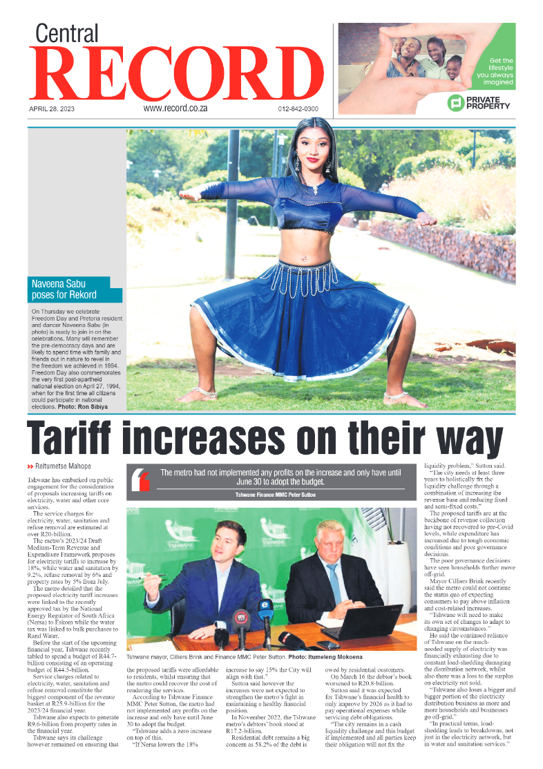 Rekord Central 28 April 2023 page 1