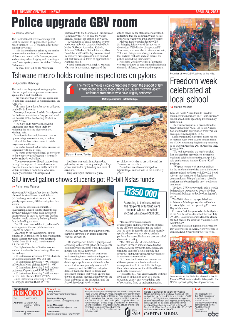 Rekord Central 28 April 2023 page 2