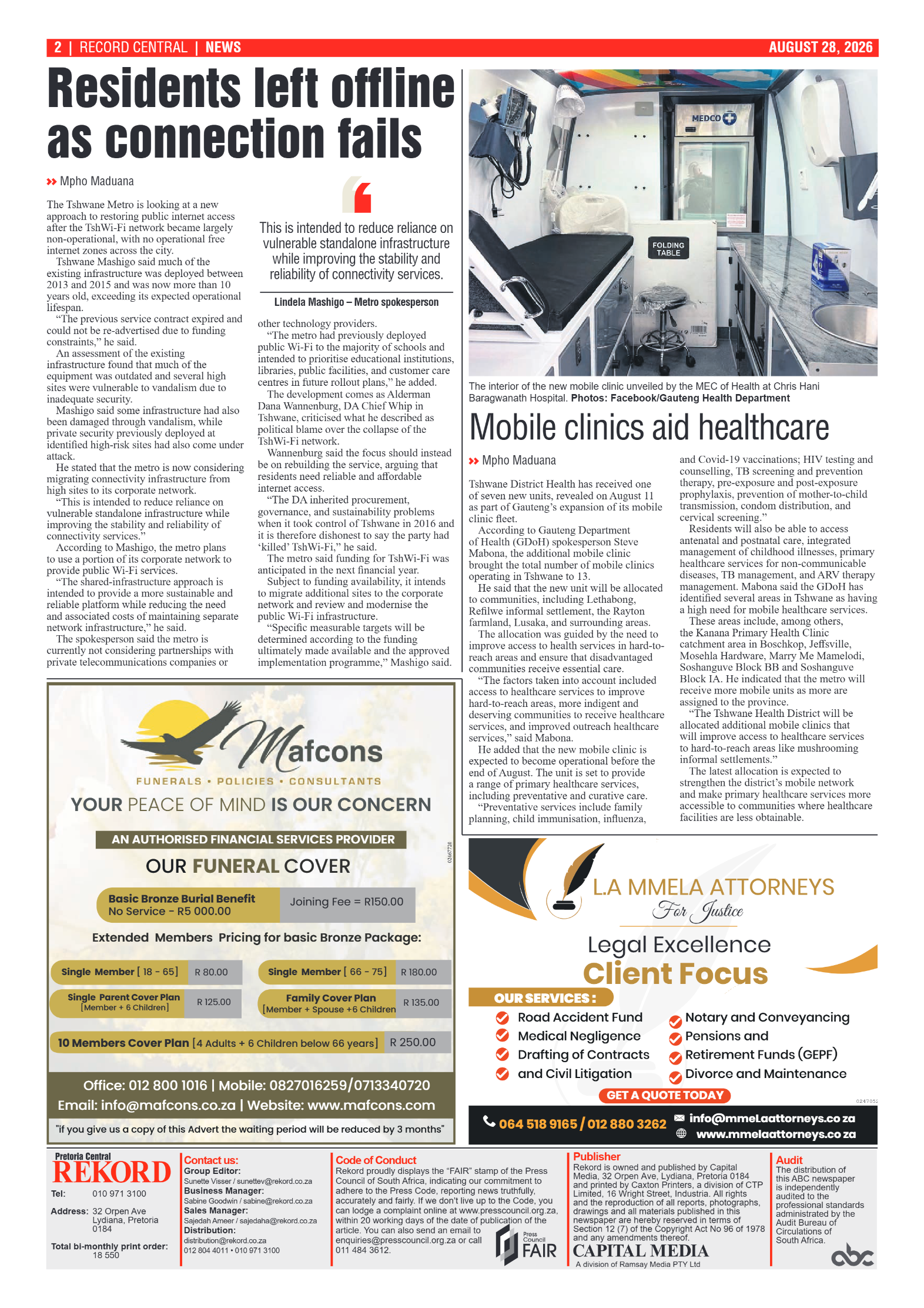 Rekord Central 28 August 2026 page 2