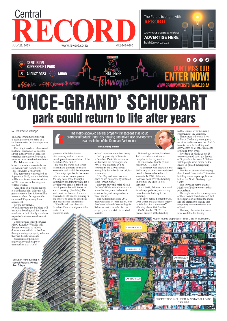 Rekord Central 28 July 2023 page 1