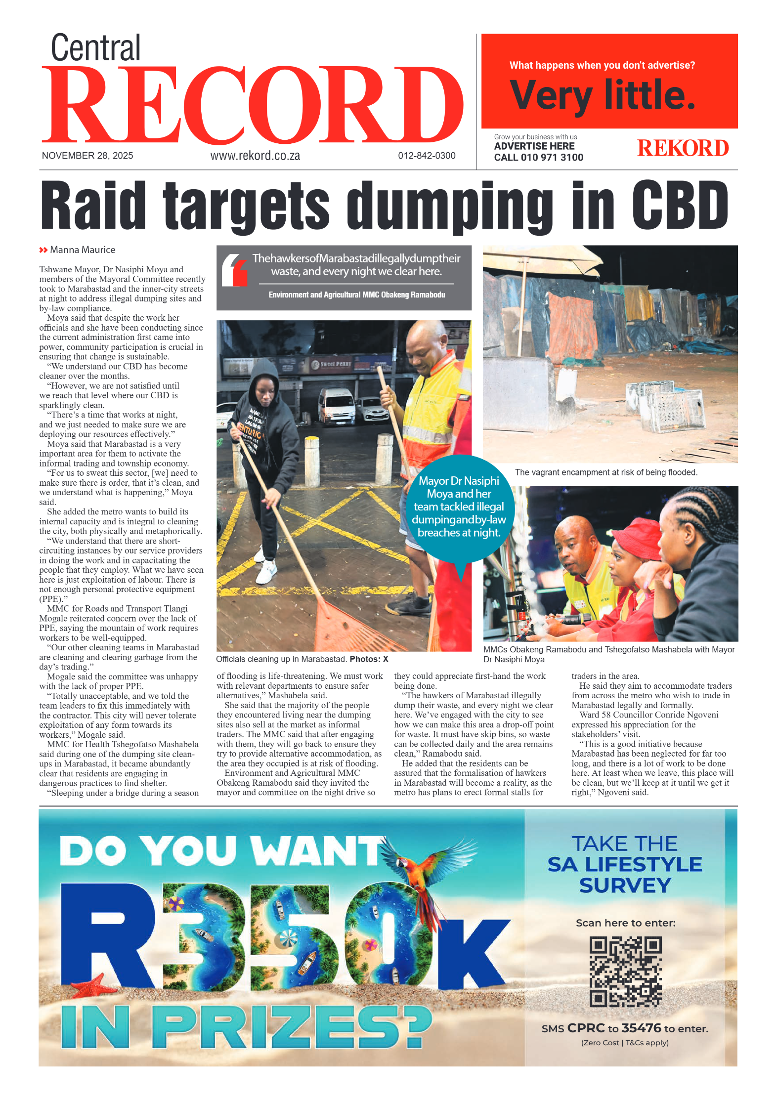 Rekord Central 28 November 2025 page 1