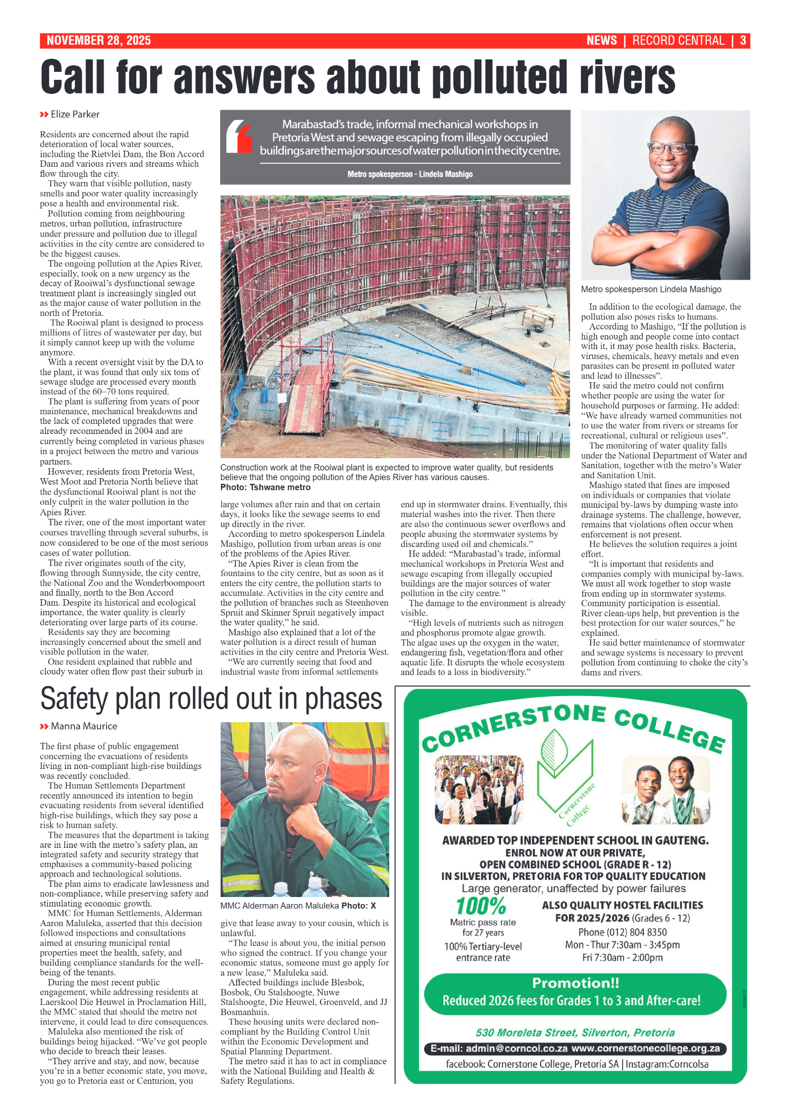 Rekord Central 28 November 2025 page 3