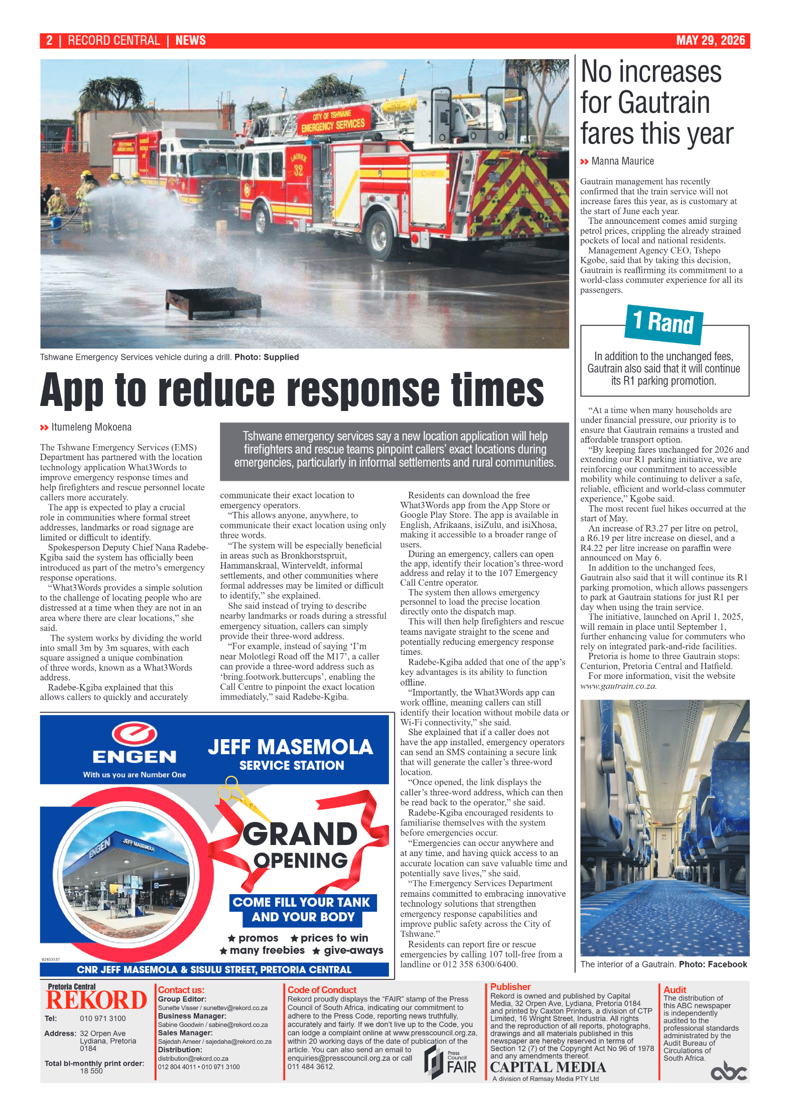 Rekord Central 29 May 2026 page 2