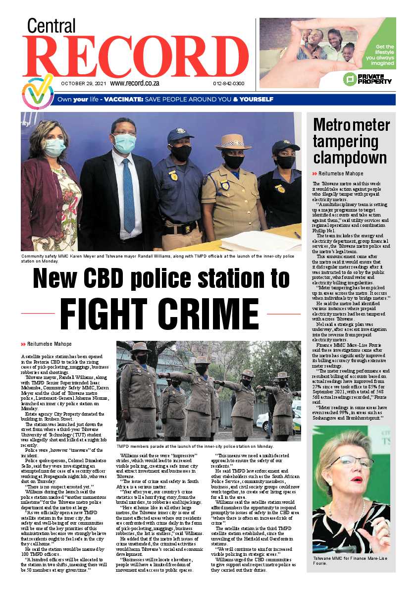 Rekord Central 29 October 2021 page 1