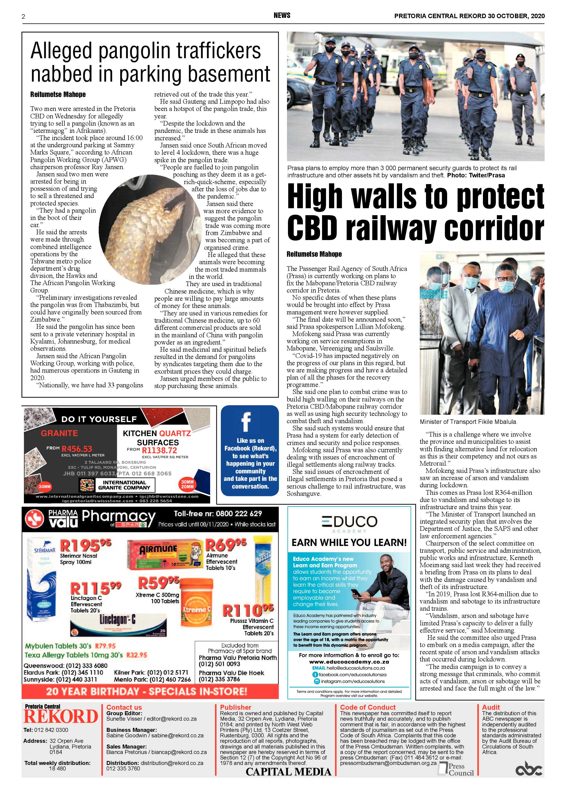 Rekord Central 30 October 2020 page 2