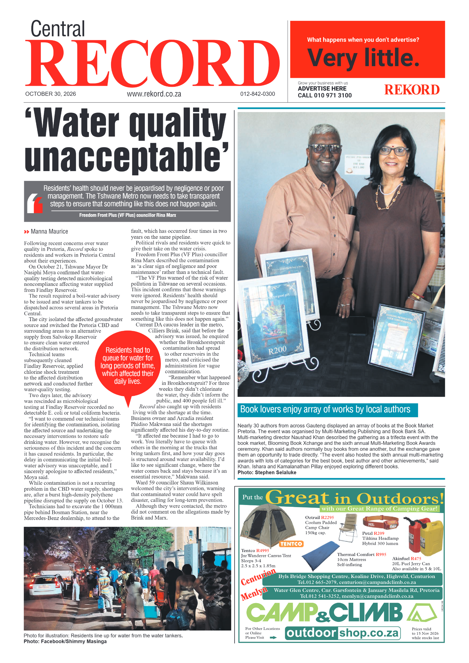 Rekord Central – 30 October 2026 page 1