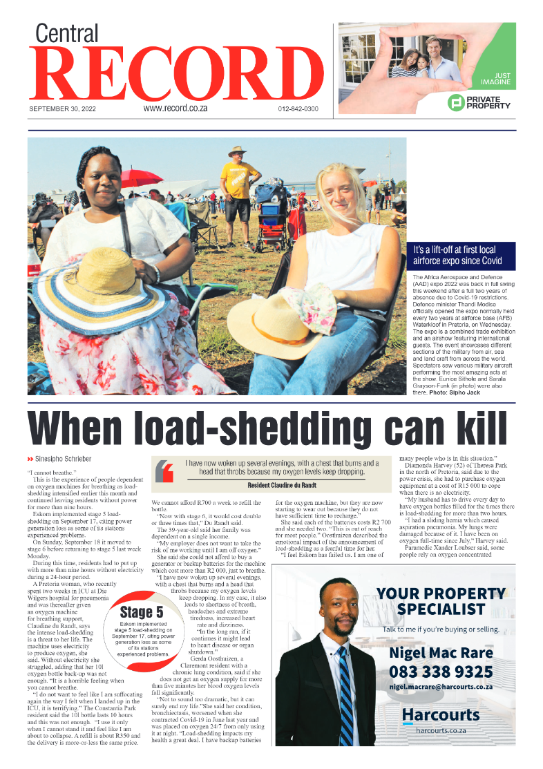 Rekord Central 30 September 2022 page 1
