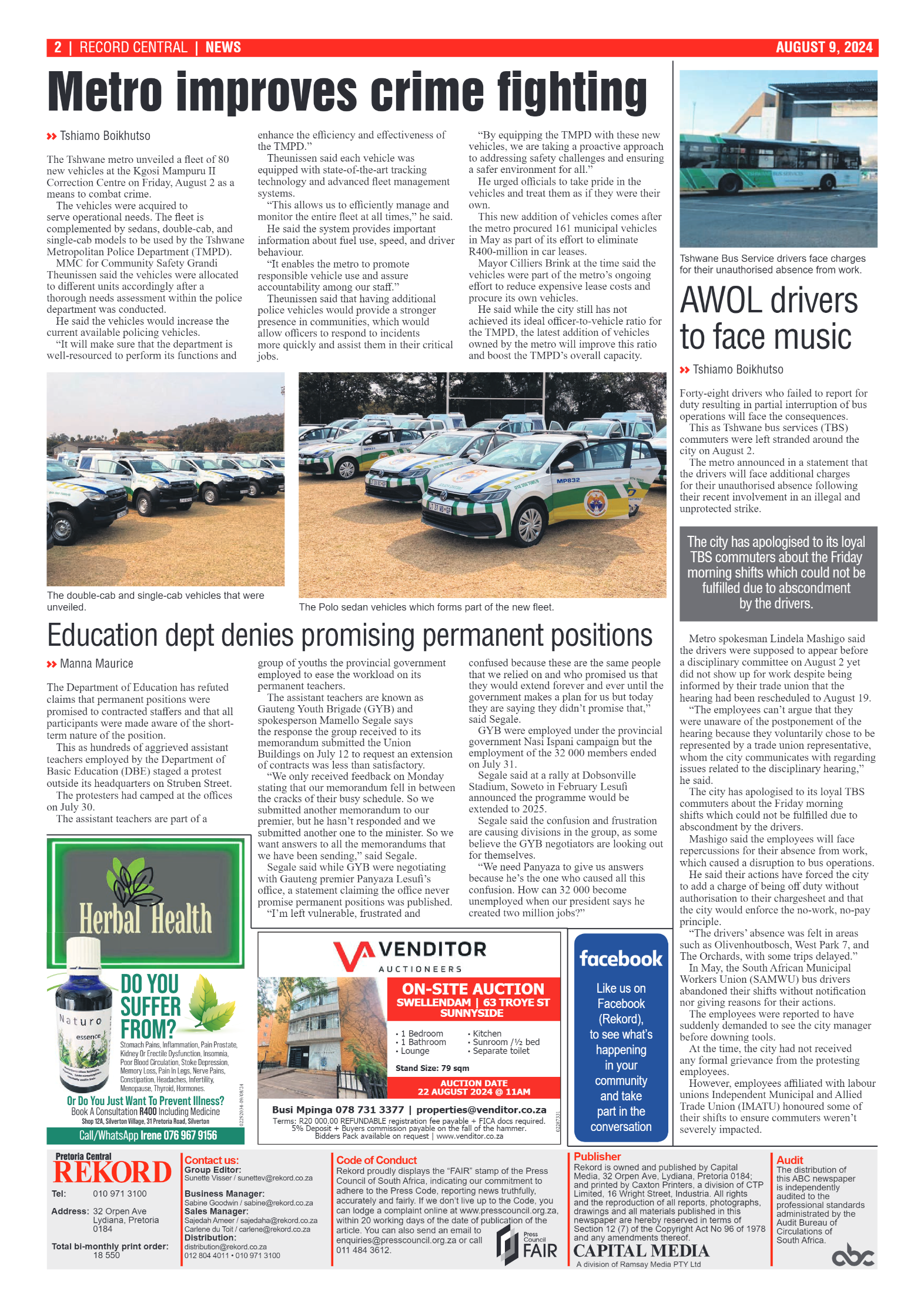 Rekord Central 9 August 2024 page 2