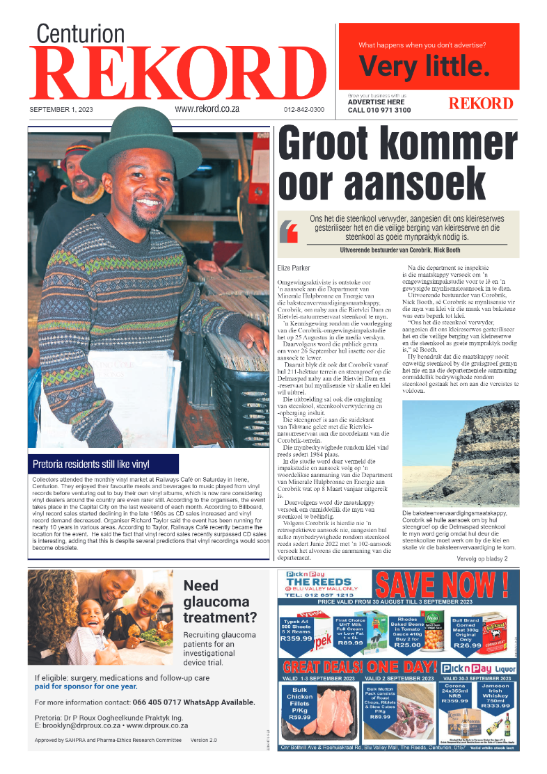 Rekord Centurion 01 September 2023 page 1