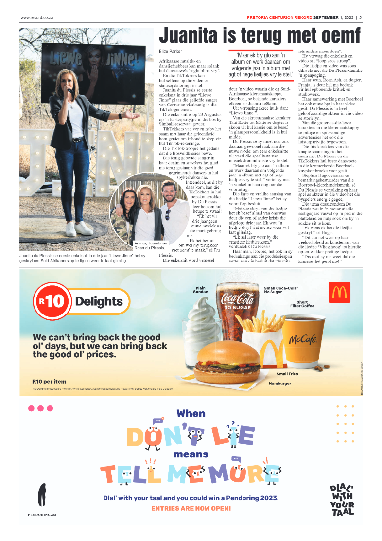 Rekord Centurion 01 September 2023 page 5