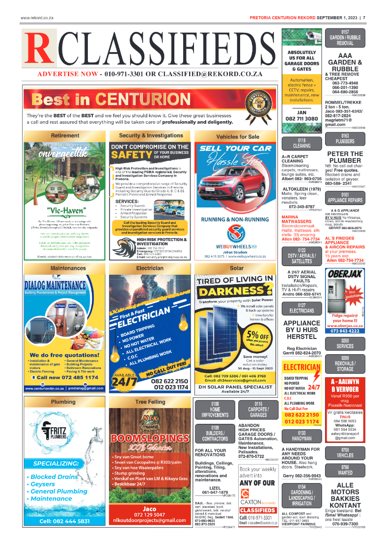 Rekord Centurion 01 September 2023 page 7