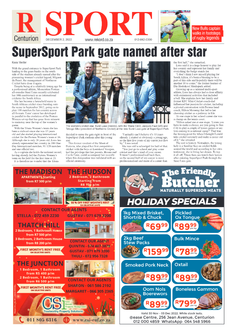 Rekord Centurion 02 December 2022 page 12