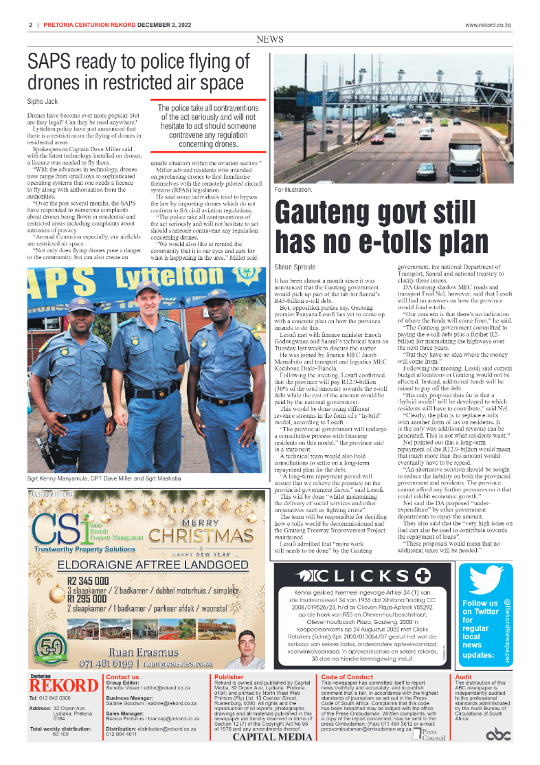 Rekord Centurion 02 December 2022 page 2