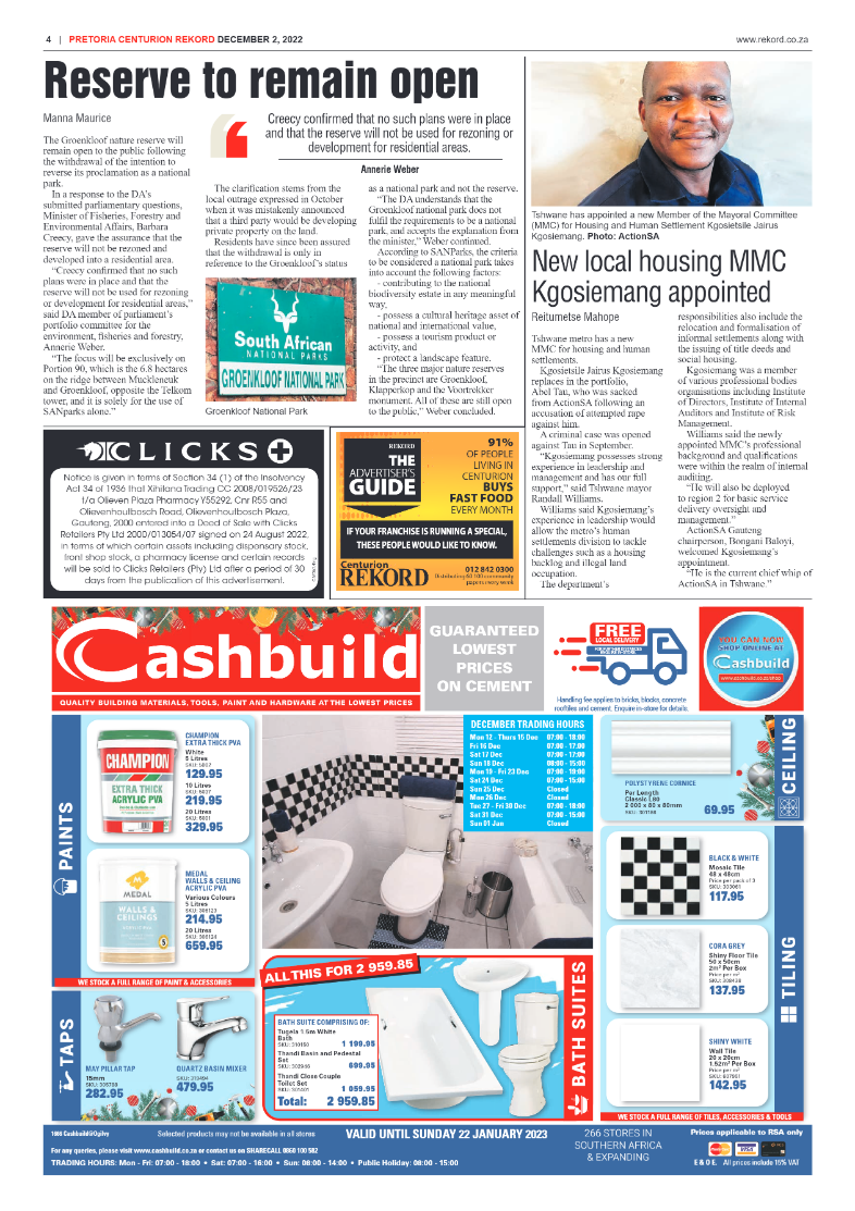 Rekord Centurion 02 December 2022 page 4
