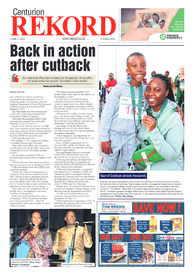 Rekord Centurion 02 June 2023 page 1