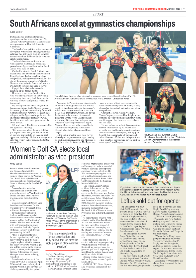 Rekord Centurion 02 June 2023 page 11