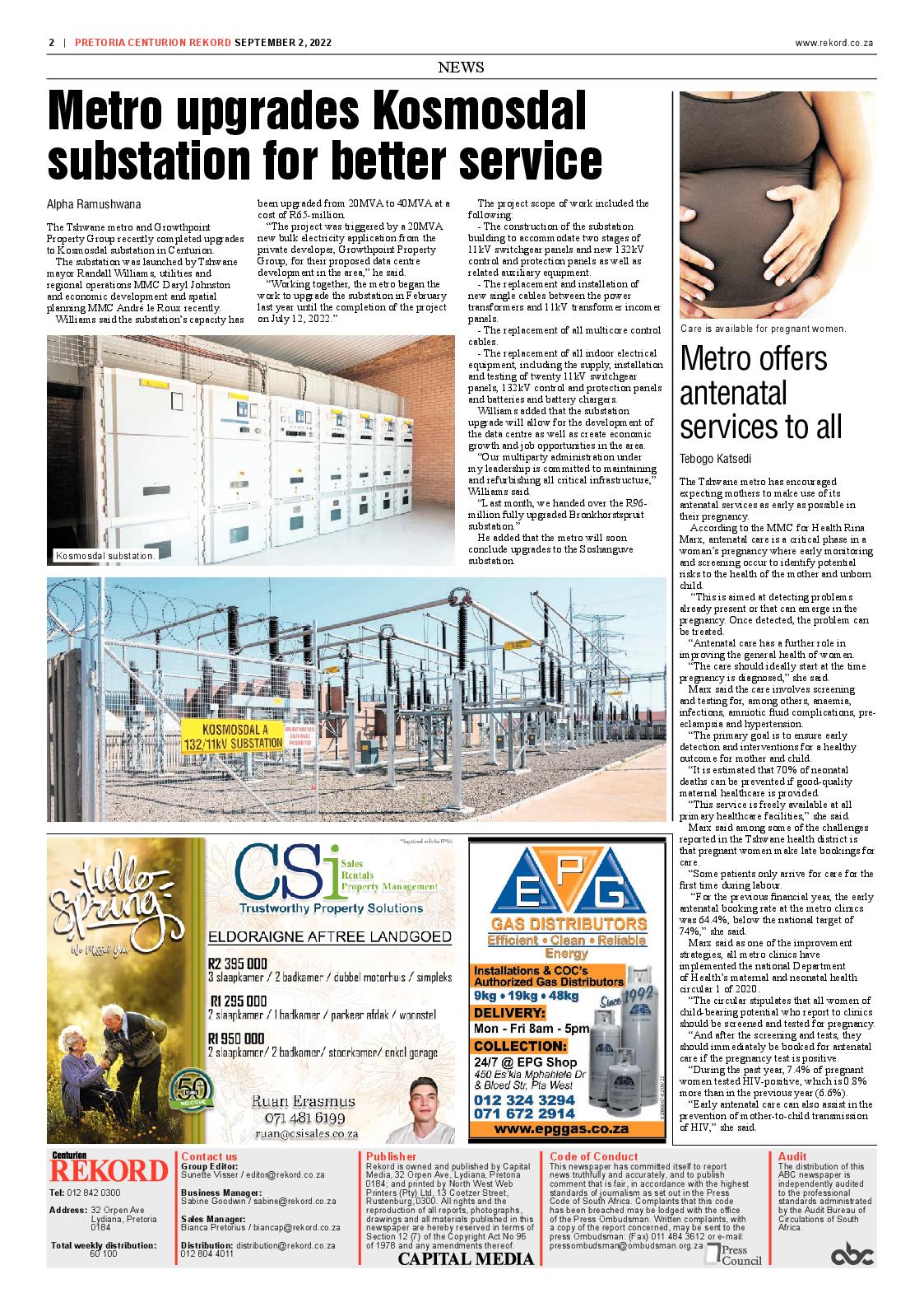 Rekord Centurion 02 September 2022 page 2