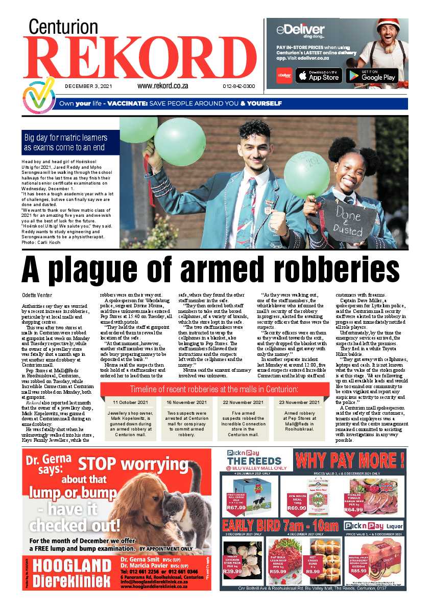 Rekord Centurion 03 December 2021 page 1