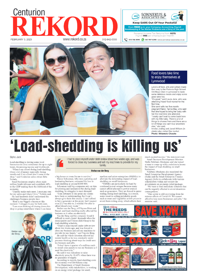 Rekord Centurion 03 February 2023 page 1