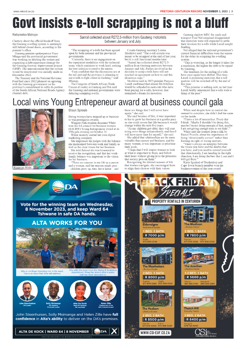 Rekord Centurion 03 November 2023 page 3