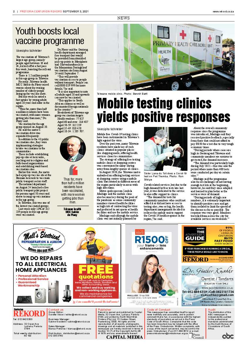 Rekord Centurion 03 September 2021 page 2