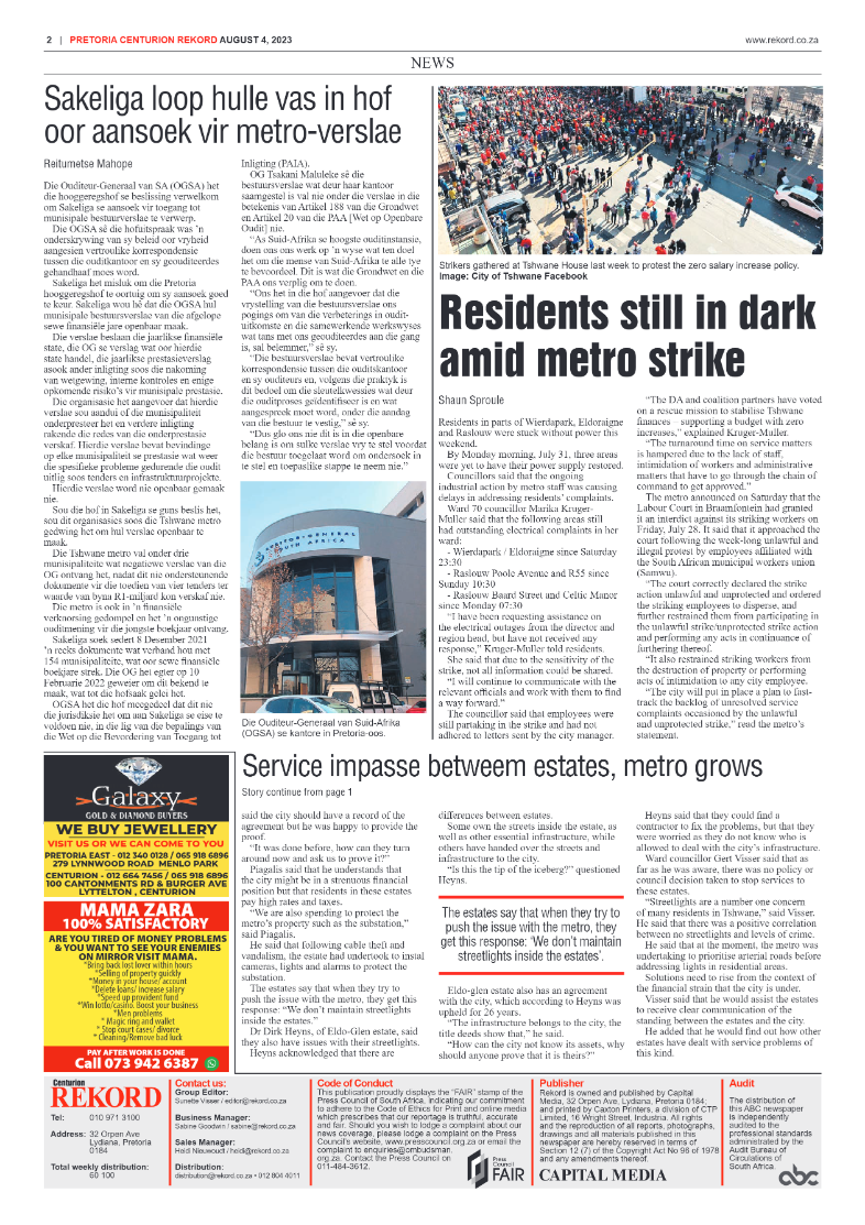 Rekord Centurion 04 August 2023 page 2
