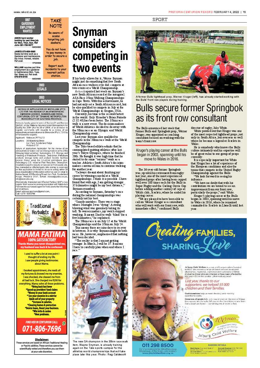 Rekord Centurion 04 February 2022 page 15