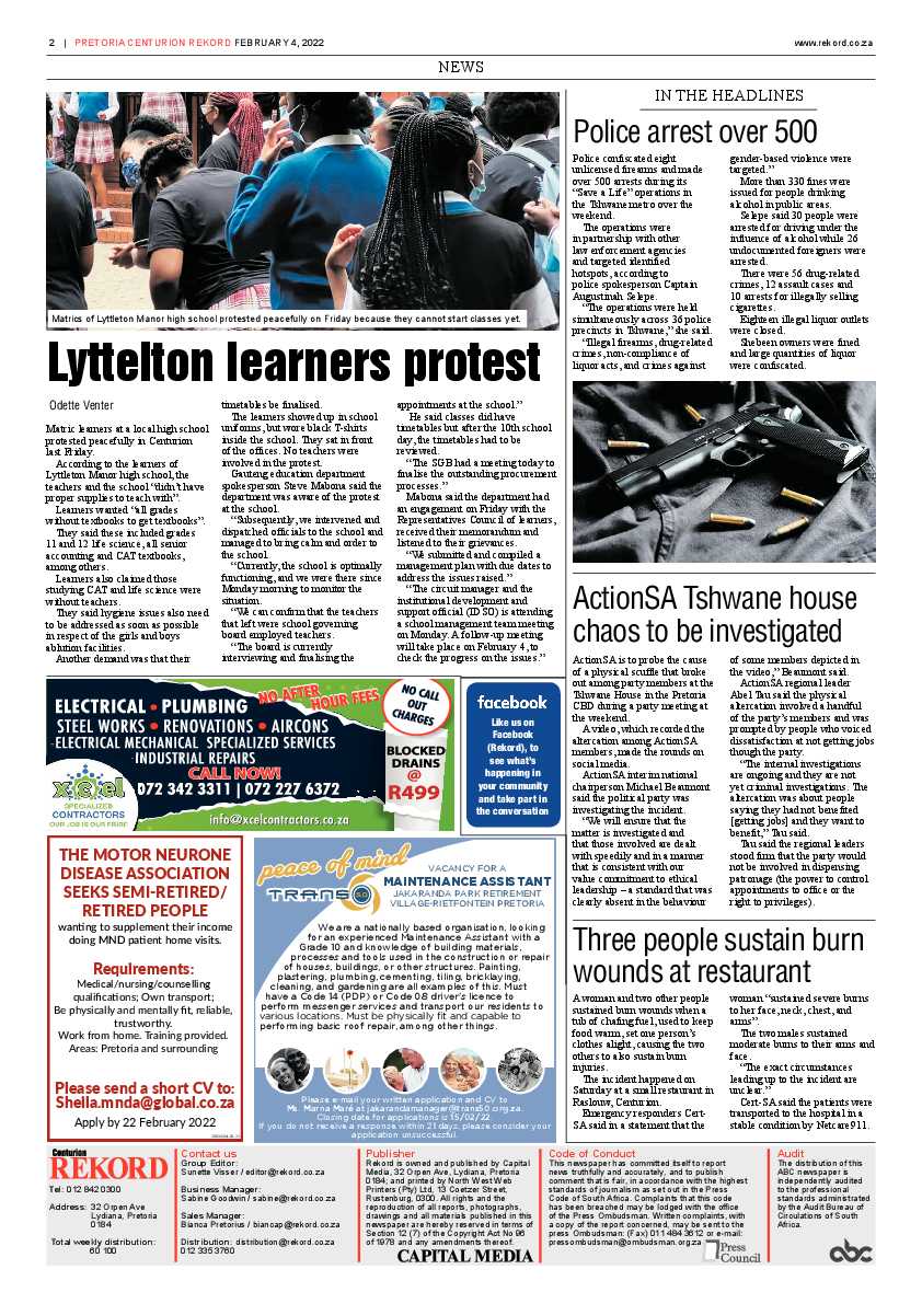 Rekord Centurion 04 February 2022 page 2