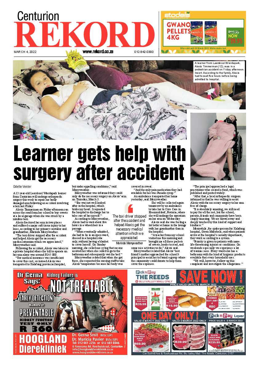 Rekord Centurion 04 March 2022 page 1