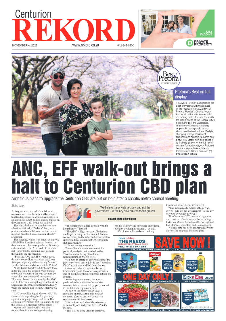 Rekord Centurion 04 November 2022 page 1