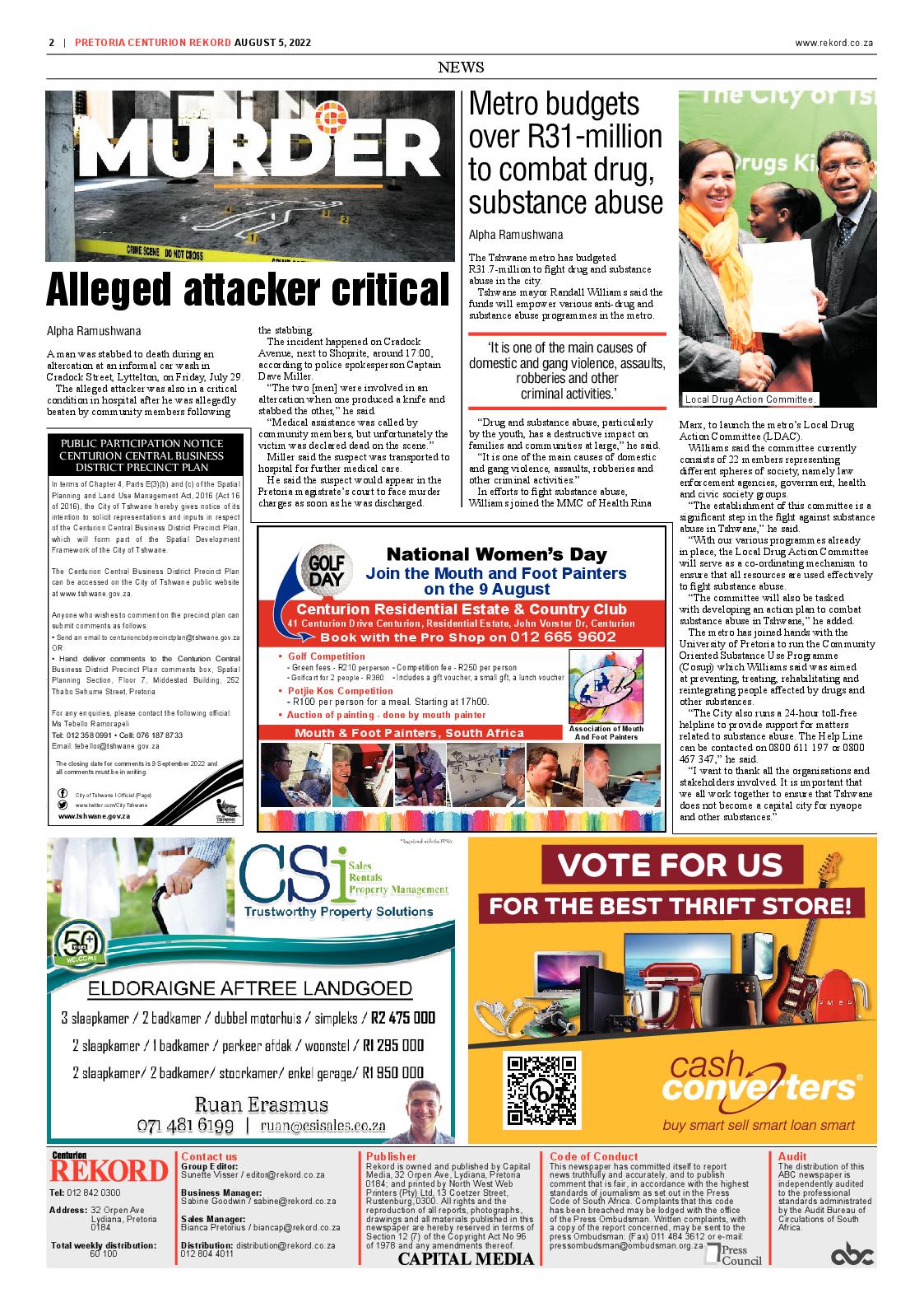 Rekord Centurion 05 August 2022 page 2