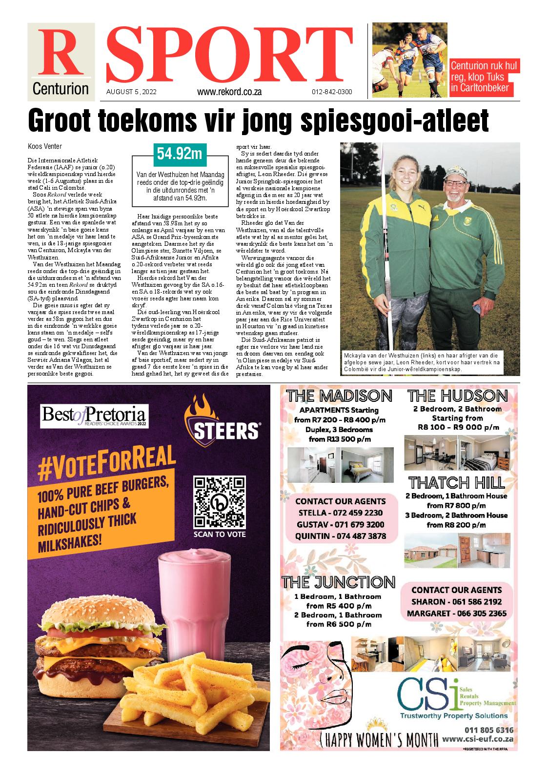 Rekord Centurion 05 August 2022 page 8