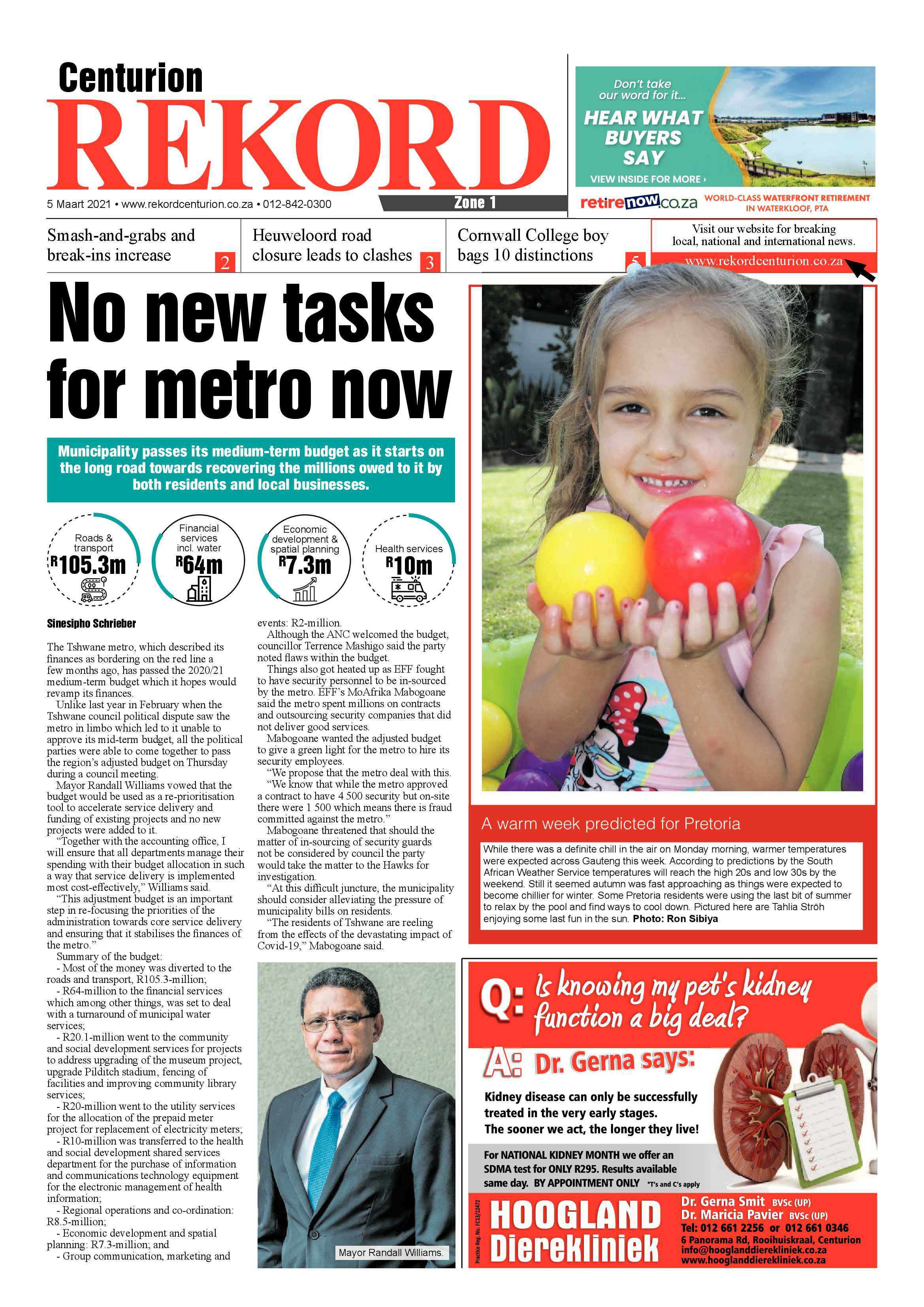 Rekord Centurion 05 March 2021 page 1