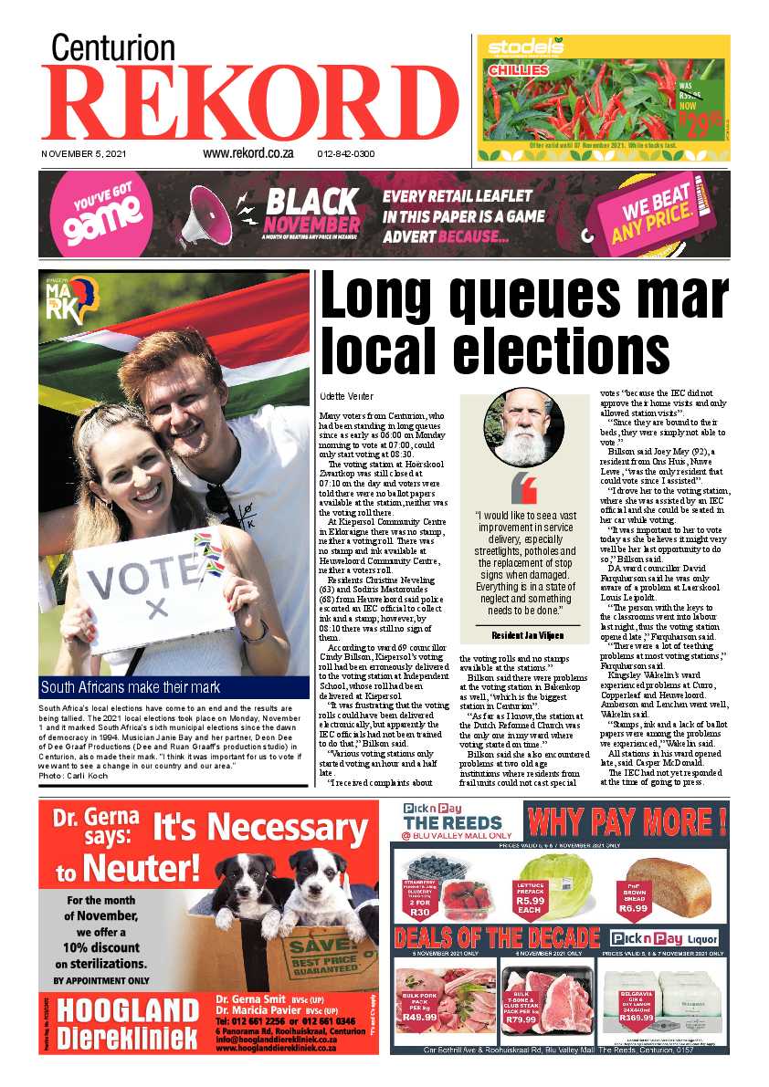 Rekord Centurion 05 November 2021 page 1