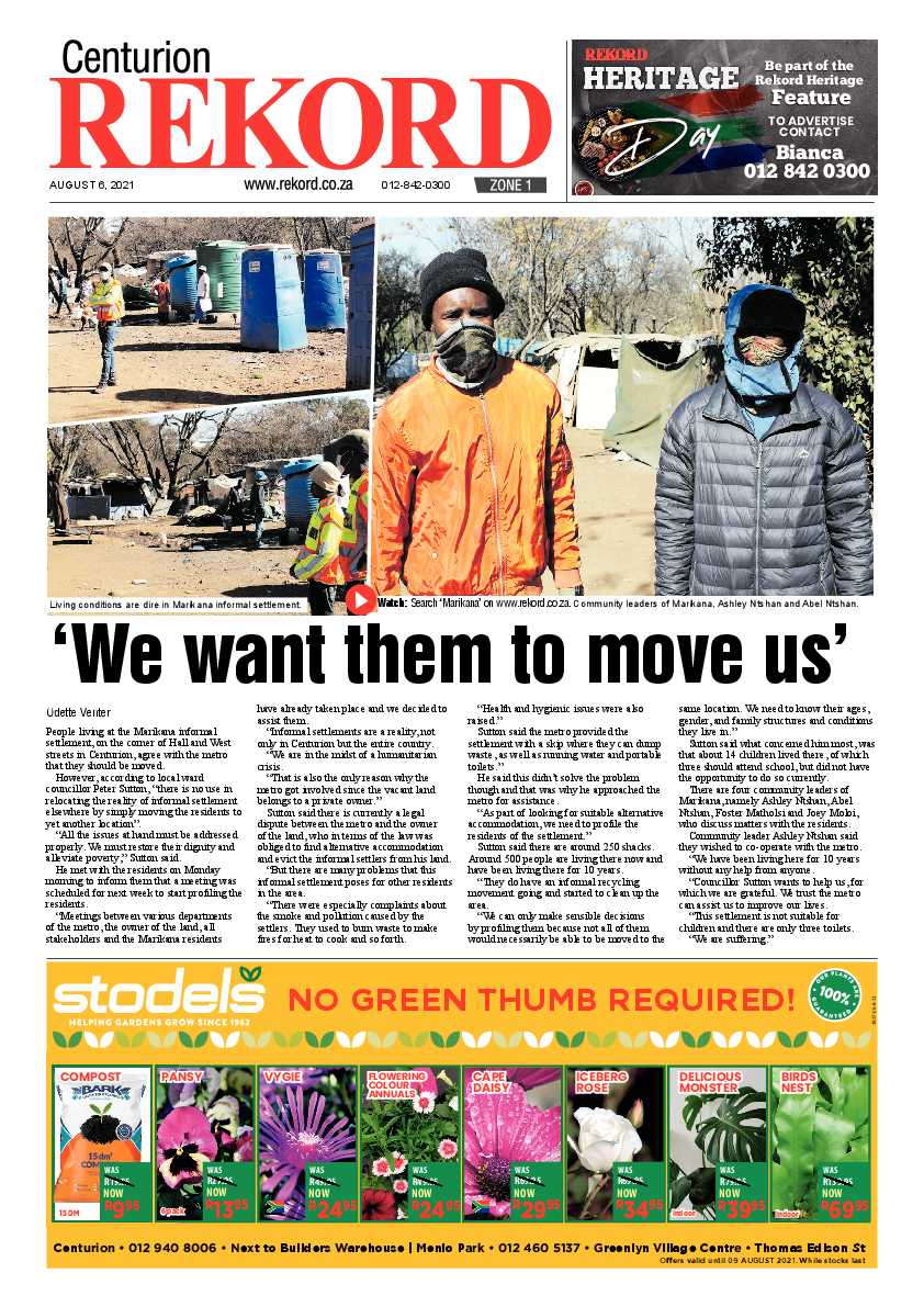 Rekord Centurion 06 August 2021 page 1