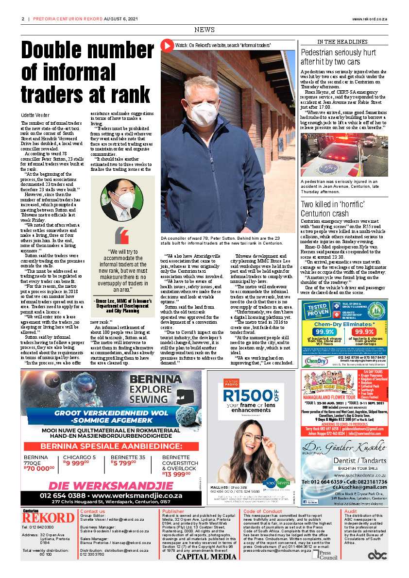 Rekord Centurion 06 August 2021 page 2