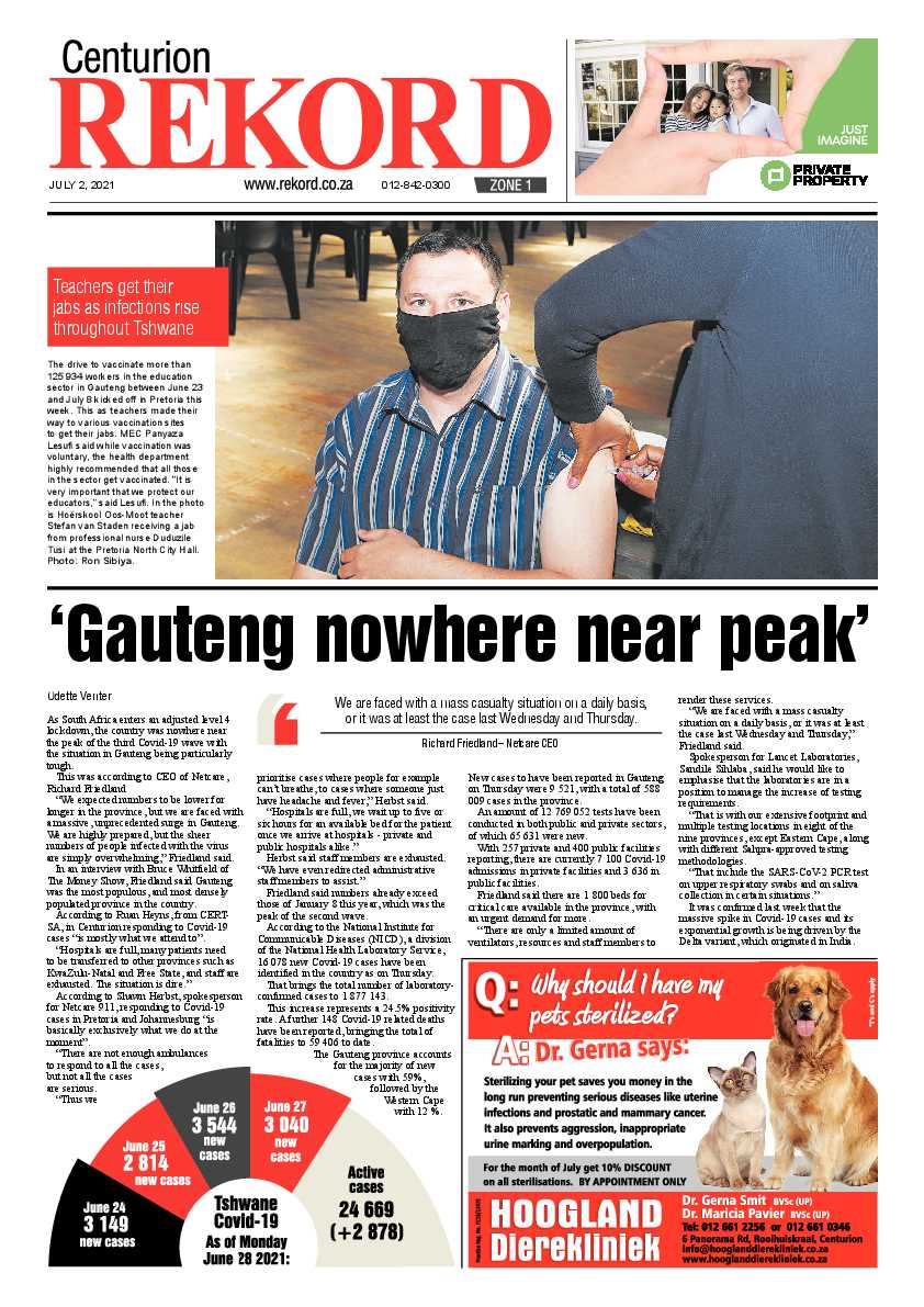 Rekord Centurion 02 July 2021 page 1