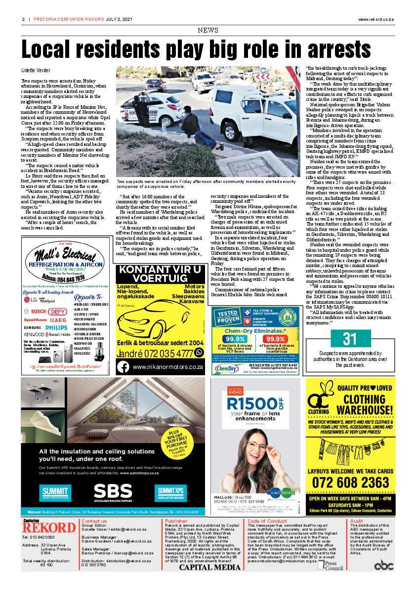 Rekord Centurion 02 July 2021 page 2