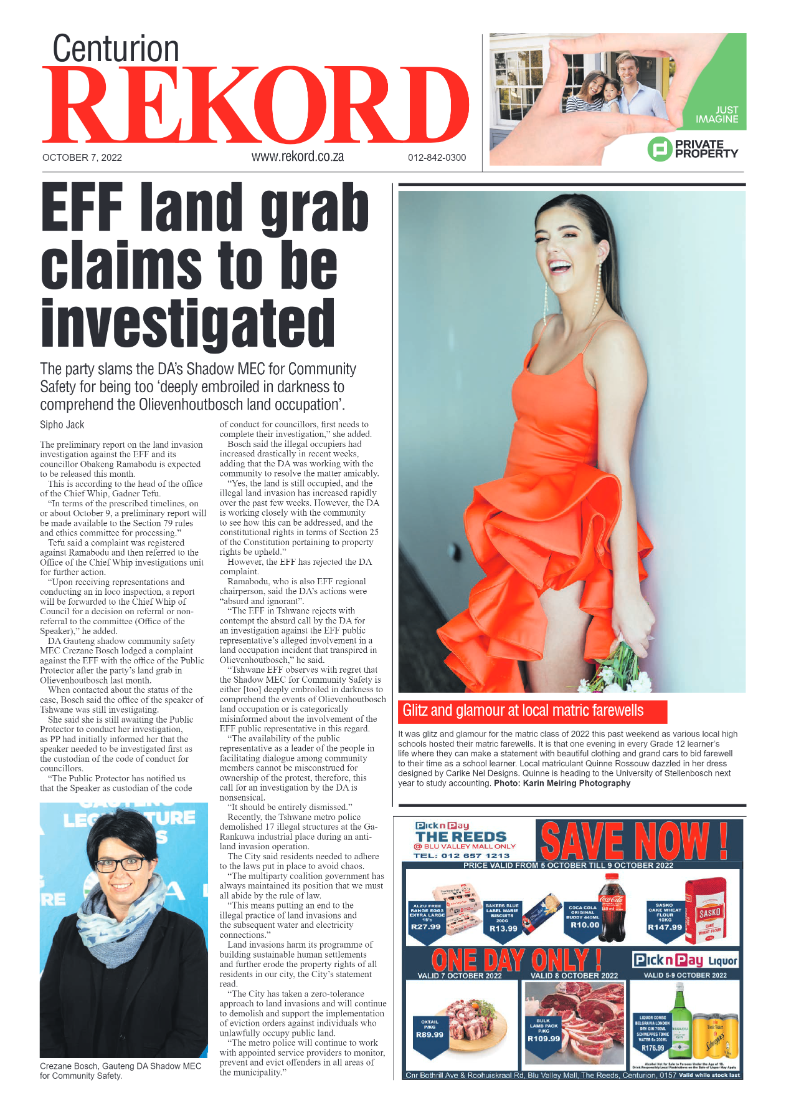 Rekord Centurion 07 October 2022 page 1