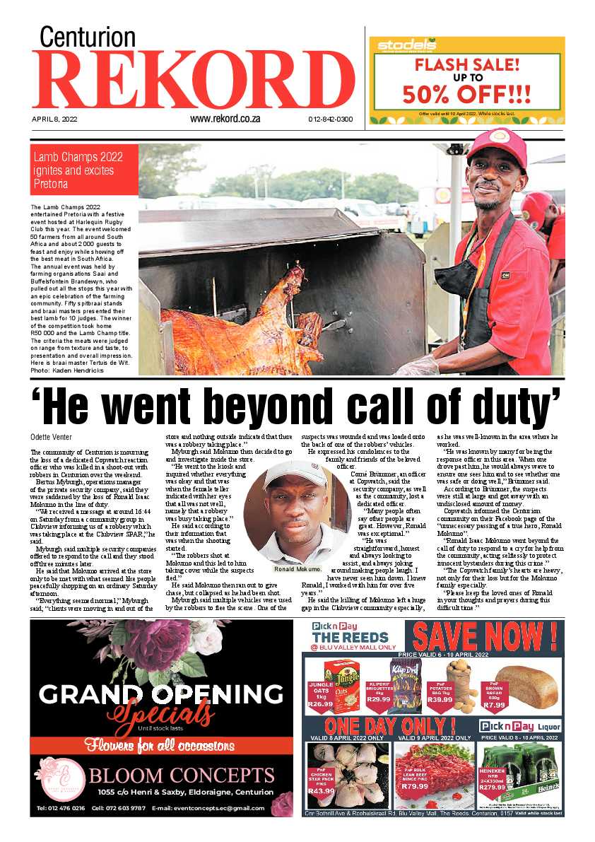 Rekord Centurion 08 April 2022 page 1