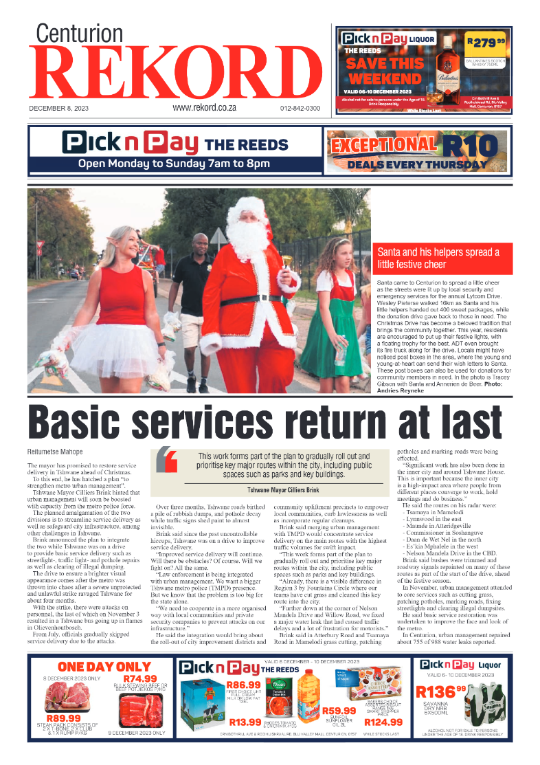 Rekord Centurion 08 December 2023 page 1